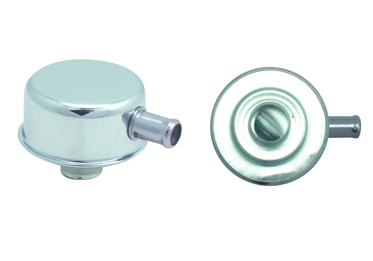 TFI Chrome Oil Cap Push In 1" Neck With Tube - TFI66-013