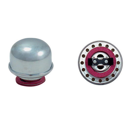 TFI Chrome Oil Cap Twist In Red Ring - TFI66-015