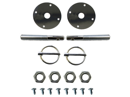 TFI Chrome Plated Hood Pin Kit Flipover - TFI66-261