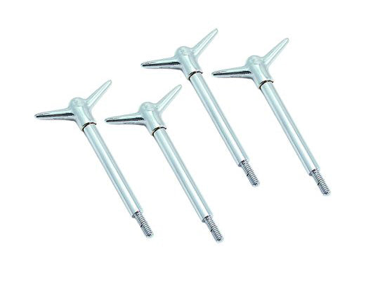 TFI Chrome Rocker Cover Hold Downs 3 1/2" Y-Wing - TFI66-492