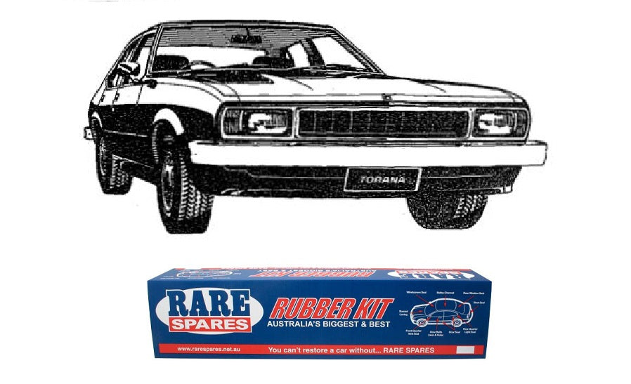 Body Rubber Kit Holden UC Torana Sedan (Black) - UC1
