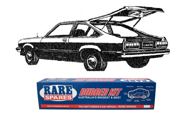 Body Rubber Kit Torana UC Hatch Black - UC2