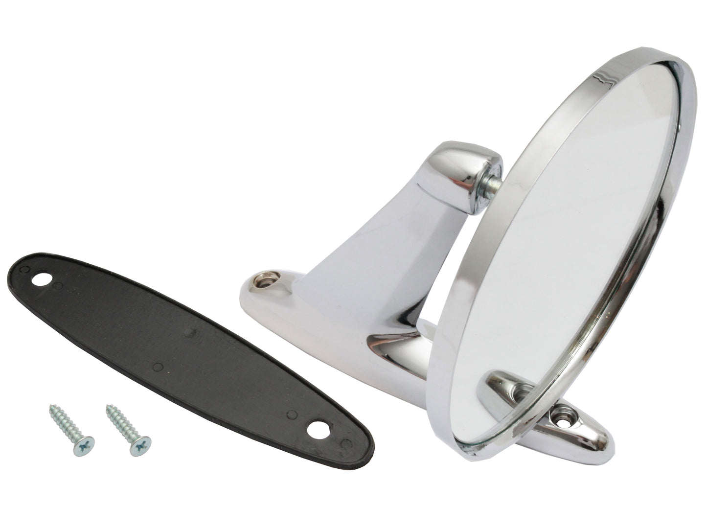 Door Mirror Kit Exterior LH & RH Chrome Round - UCRMP