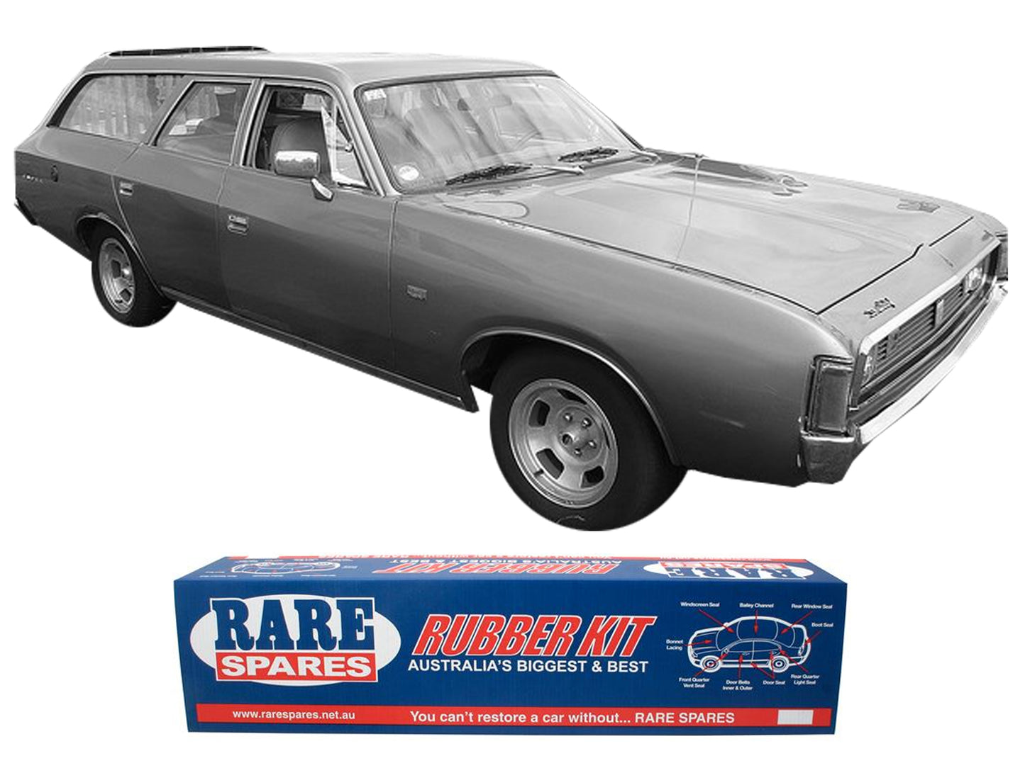 Body Rubber Kit Valiant 71/73 VH Station Wagon - VAL13
