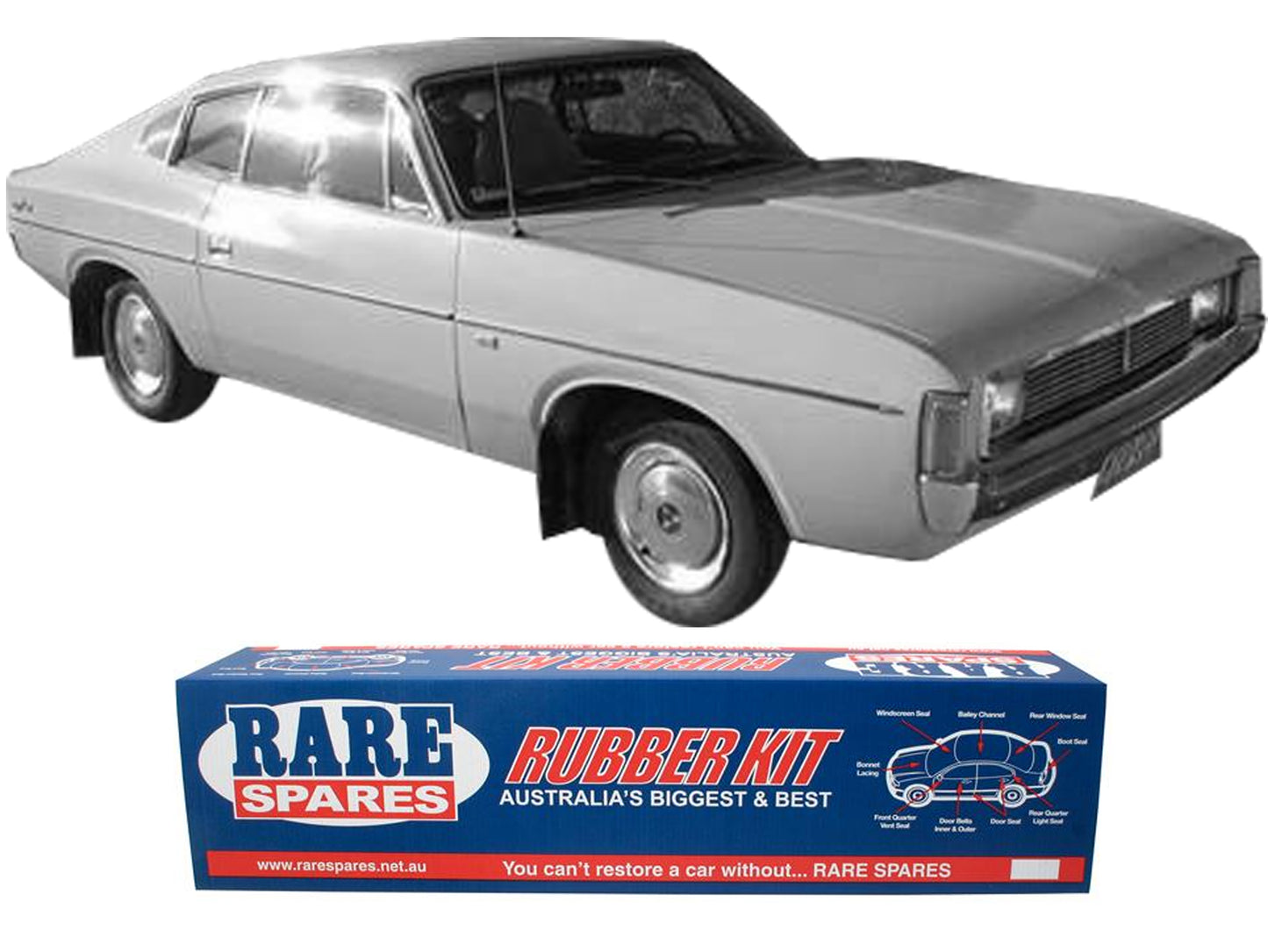 Body Rubber Kit Valiant 71/76 VH CH VJ Coupe - VAL15