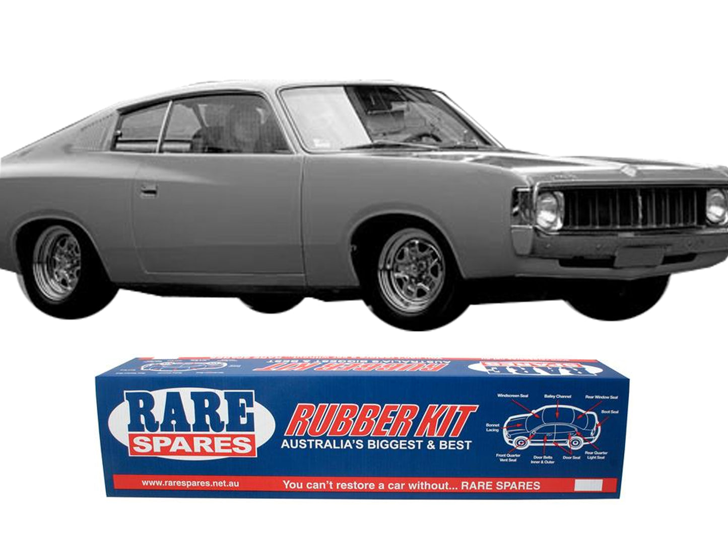 Body Rubber Kit Valiant 73/76 VJ Charger - VAL18