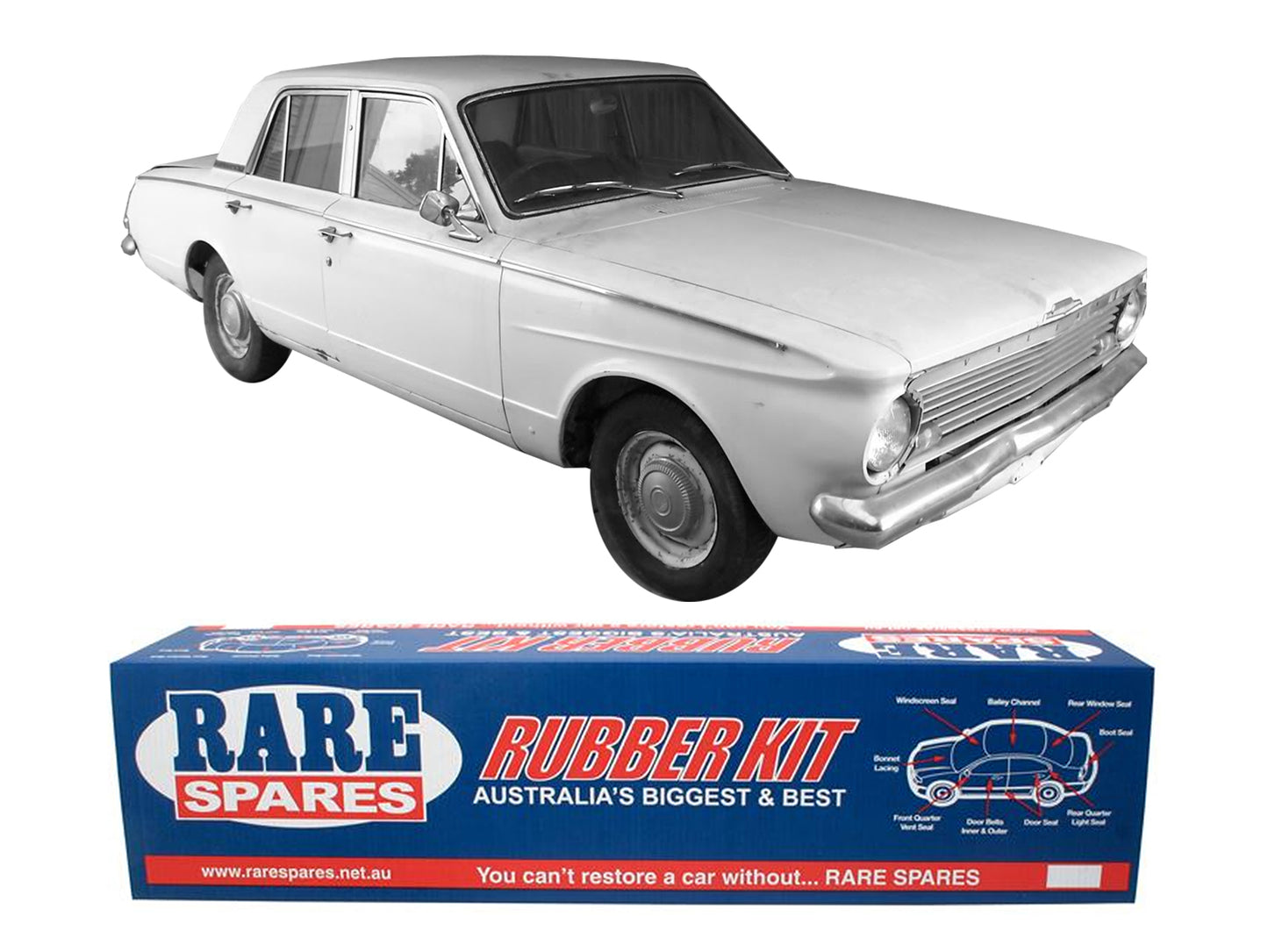 Body Rubber Kit Valiant 64/66 AP5 AP6 Sedan - VAL3