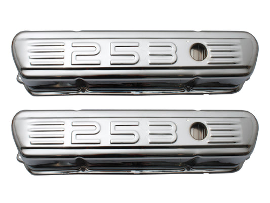 TFI Rocker Covers "253" Embossed Chrome - VC253