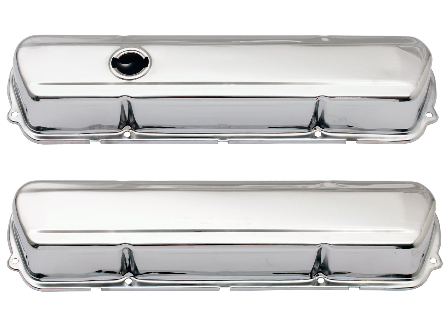 TFI Rocker Cover Chrome Plain Short 253 308 Pair - VC308OE