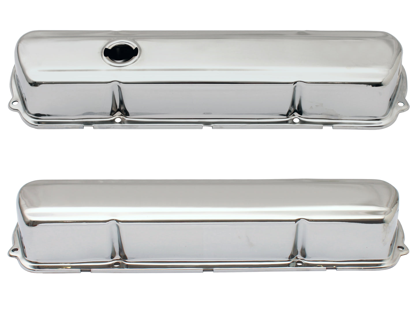 TFI Rocker Cover Chrome Plain Short 253 308 Pair - VC308OE