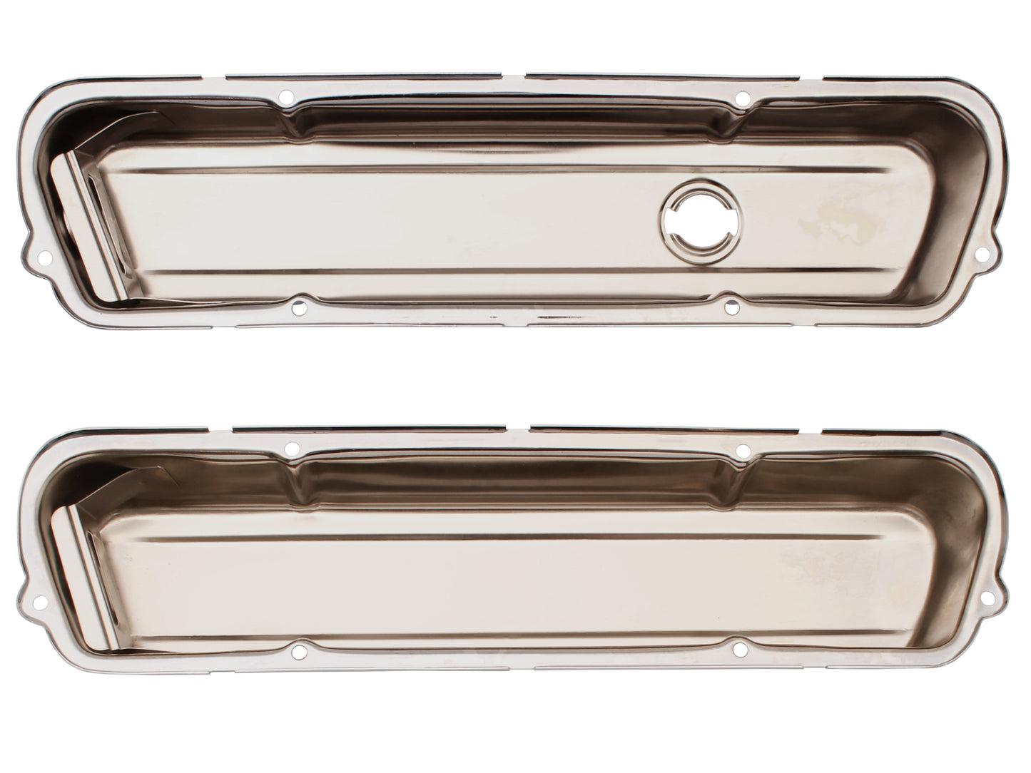 TFI Rocker Cover Chrome Plain Short 253 308 Pair - VC308OE