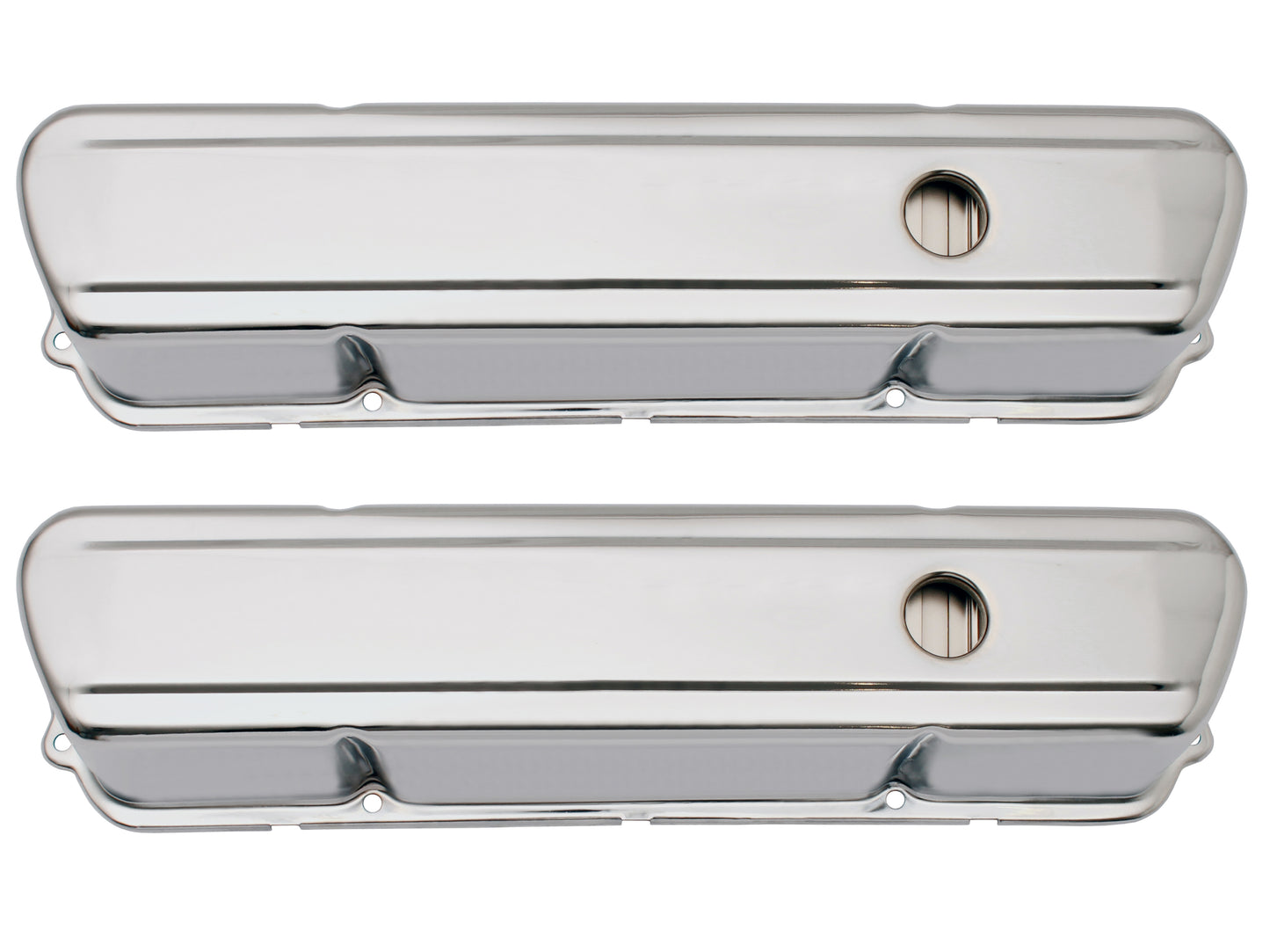 TFI Rocker Cover Chrome Plain Tall 253 308 Pair - VC308P