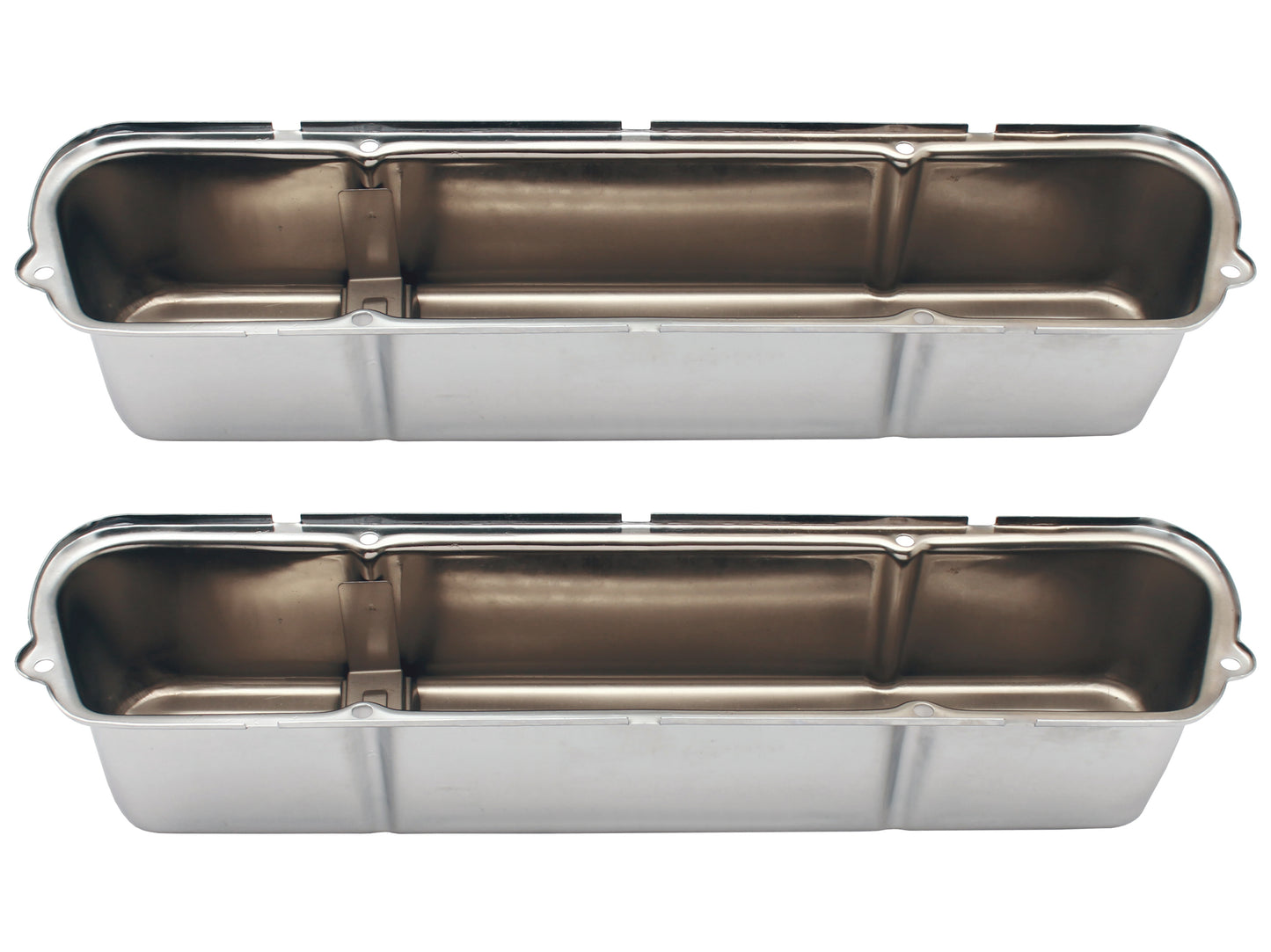 TFI Rocker Cover Chrome Plain Tall 253 308 Pair - VC308P