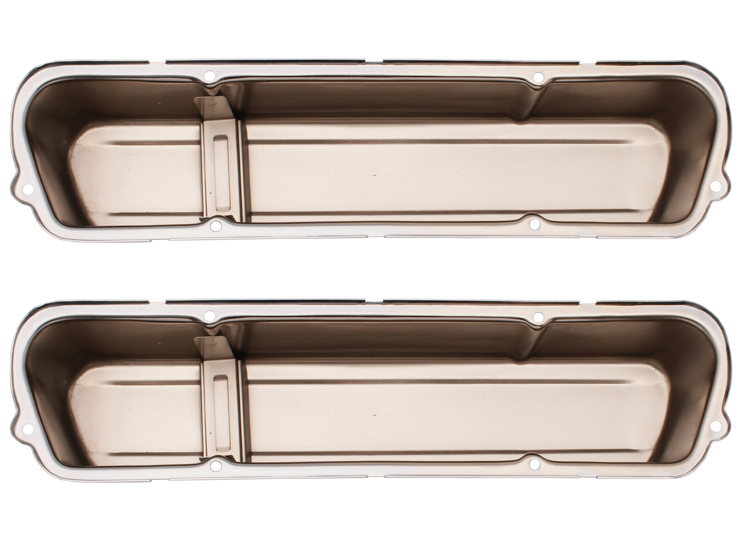 TFI Rocker Cover Chrome Plain Tall 253 308 Pair - VC308P