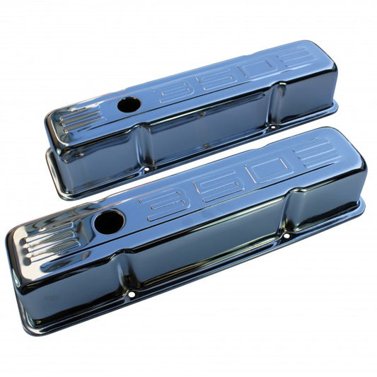 TFI Rocker Cover Chev Small Block 350 Logo Pair - VC350