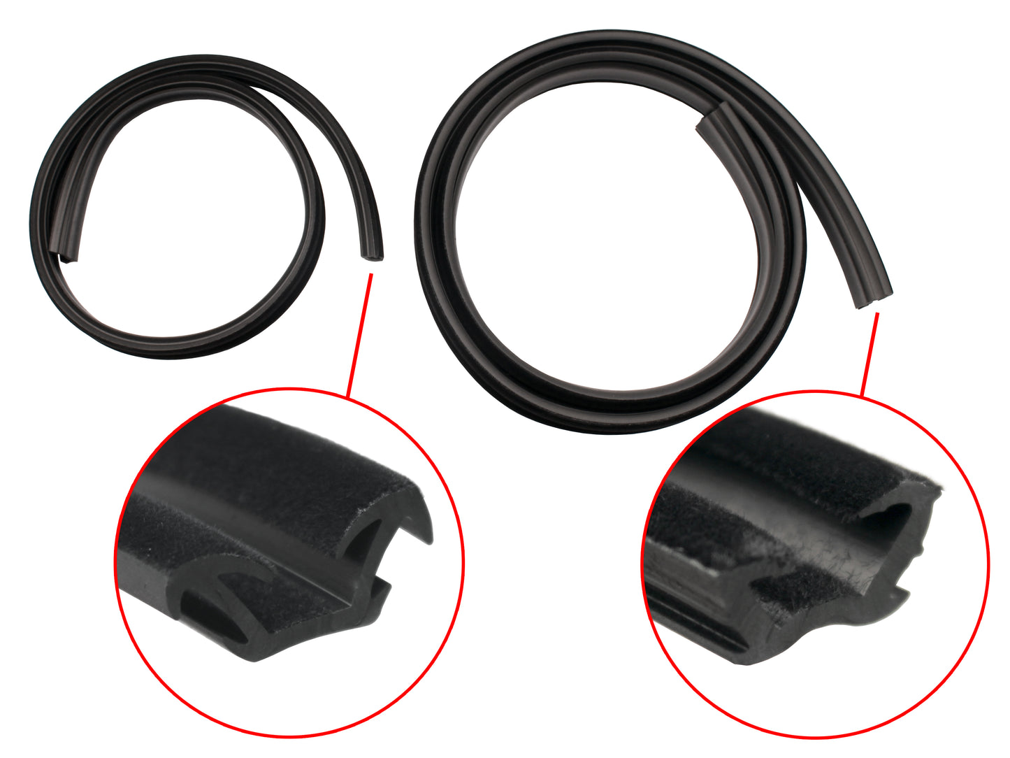 Door Rubber Kit VB VC VH VK VL Commodore Rear Wagon - DRKVB3