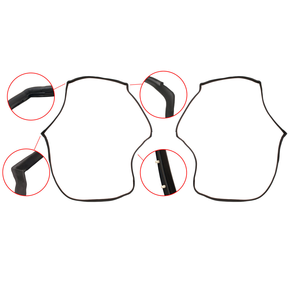 Body Rubber Kit VK Commodore Sedan Exc Calais With Door Belts - VK1