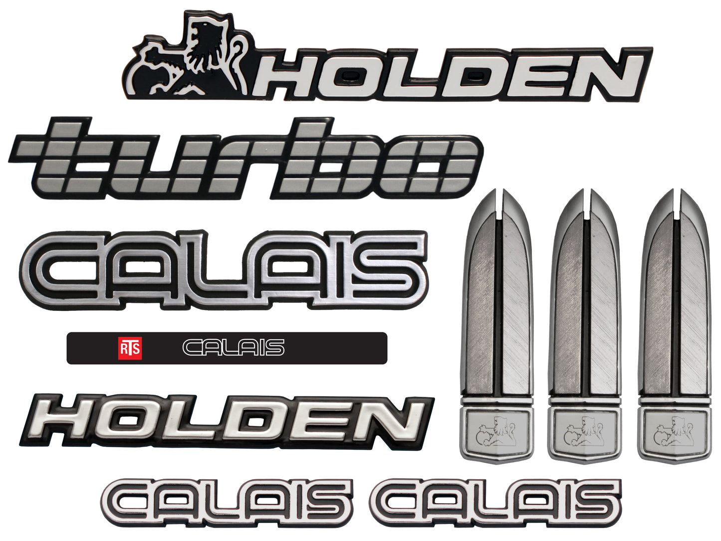 Badge Kit VL Commodore Calais 6 Cylinder Turbo - VLBK11