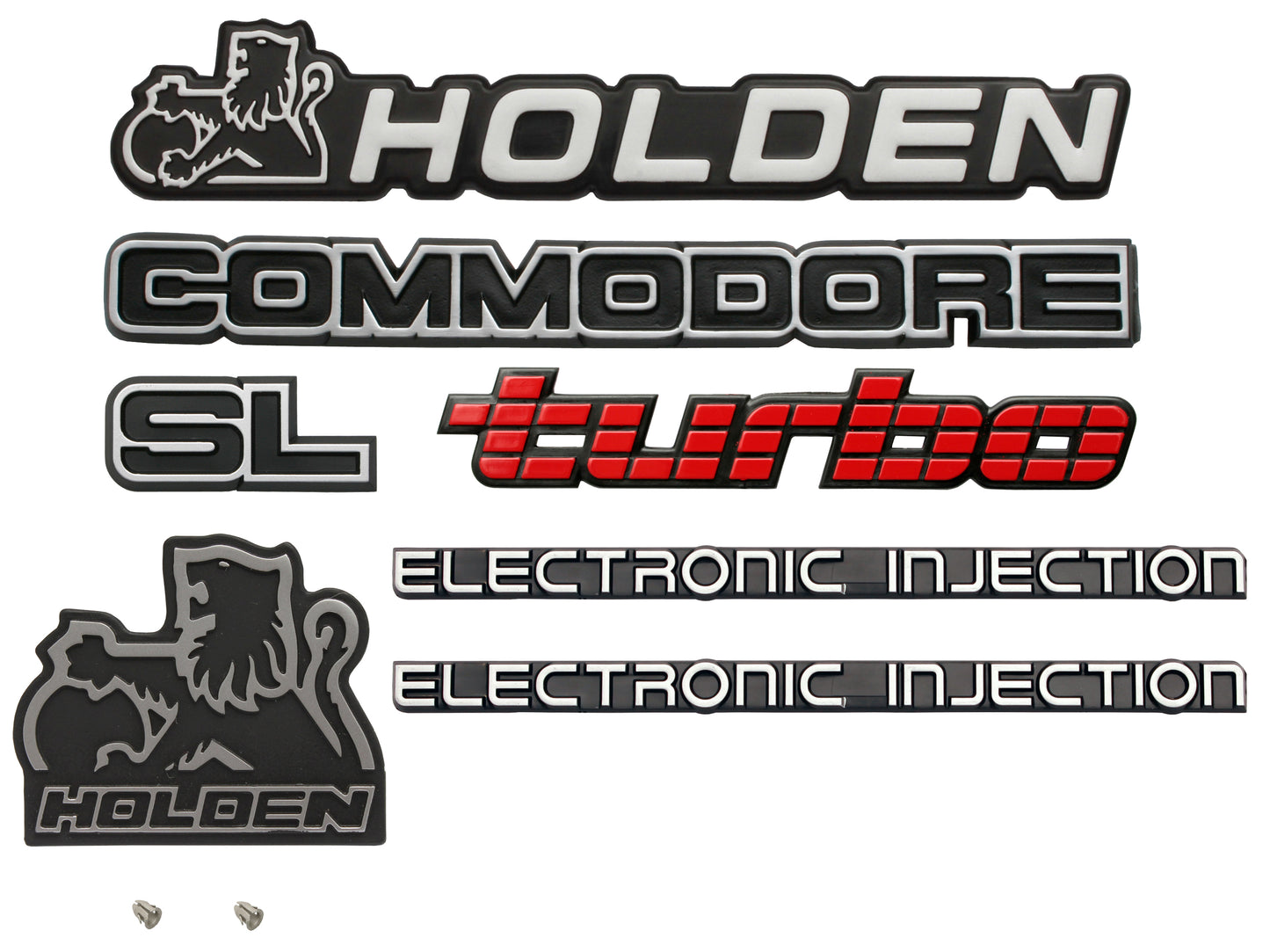 Badge Kit VL Commodore SL Turbo - VLBK2