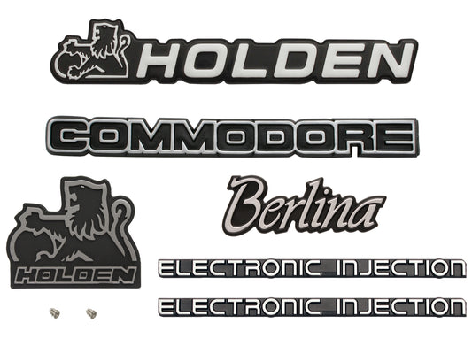 Badge Kit VL Commodore Berlina 6 Cylinder - VLBK7