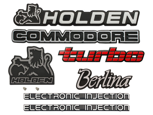 Badge Kit VL Commodore Berlina 6 Cylinder Turbo - VLBK8