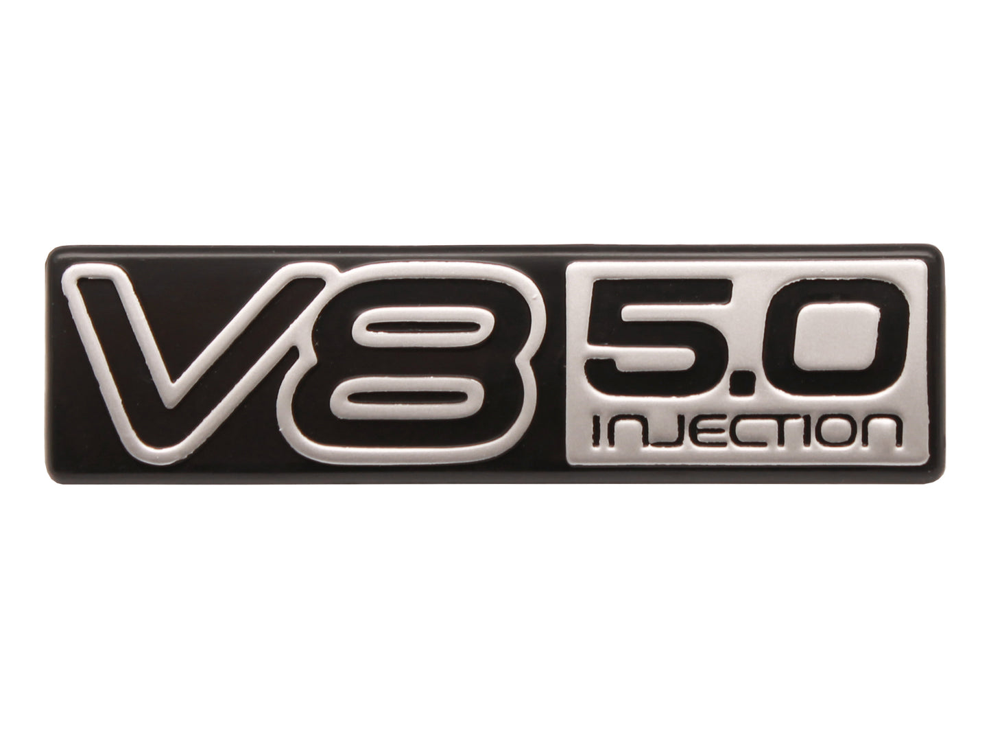 Badge "V8 5.0 Injection" VN Boot (Black & Silver) - B1087
