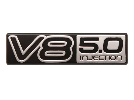 Badge "V8 5.0 Injection" VN Boot (Black & Silver) - B1087