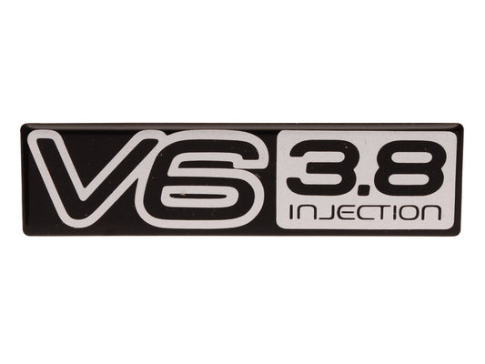 Badge "V6 3.8 Inj" Fender Boot Tailgate VP Commodore - B1175