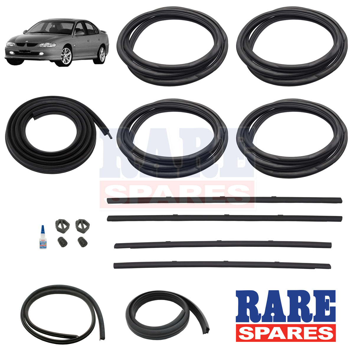 Body Rubber Kit VT VX Commodore Sedan & WH WK Statesman Caprice - VT1P