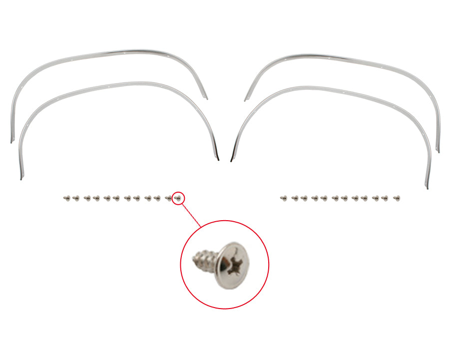 Wheel Arch Moulding Kit XA XB Sedan Stainless - WA2001