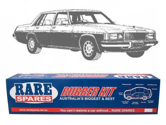 Body Rubber Kit WB Statesman Black Pinchweld - WB1