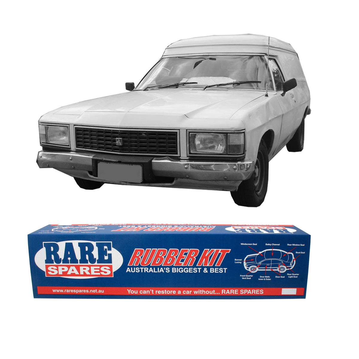 Body Rubber Kit WB Panel Van Chamois - WB4CH