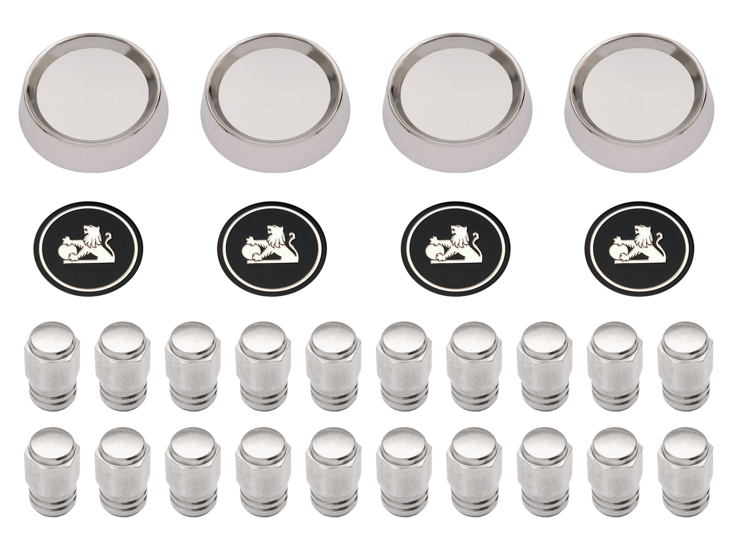 Wheel Cap Kit With Nuts HJ HX HZ GTS LH LX (4 Wheels) - WC1007A