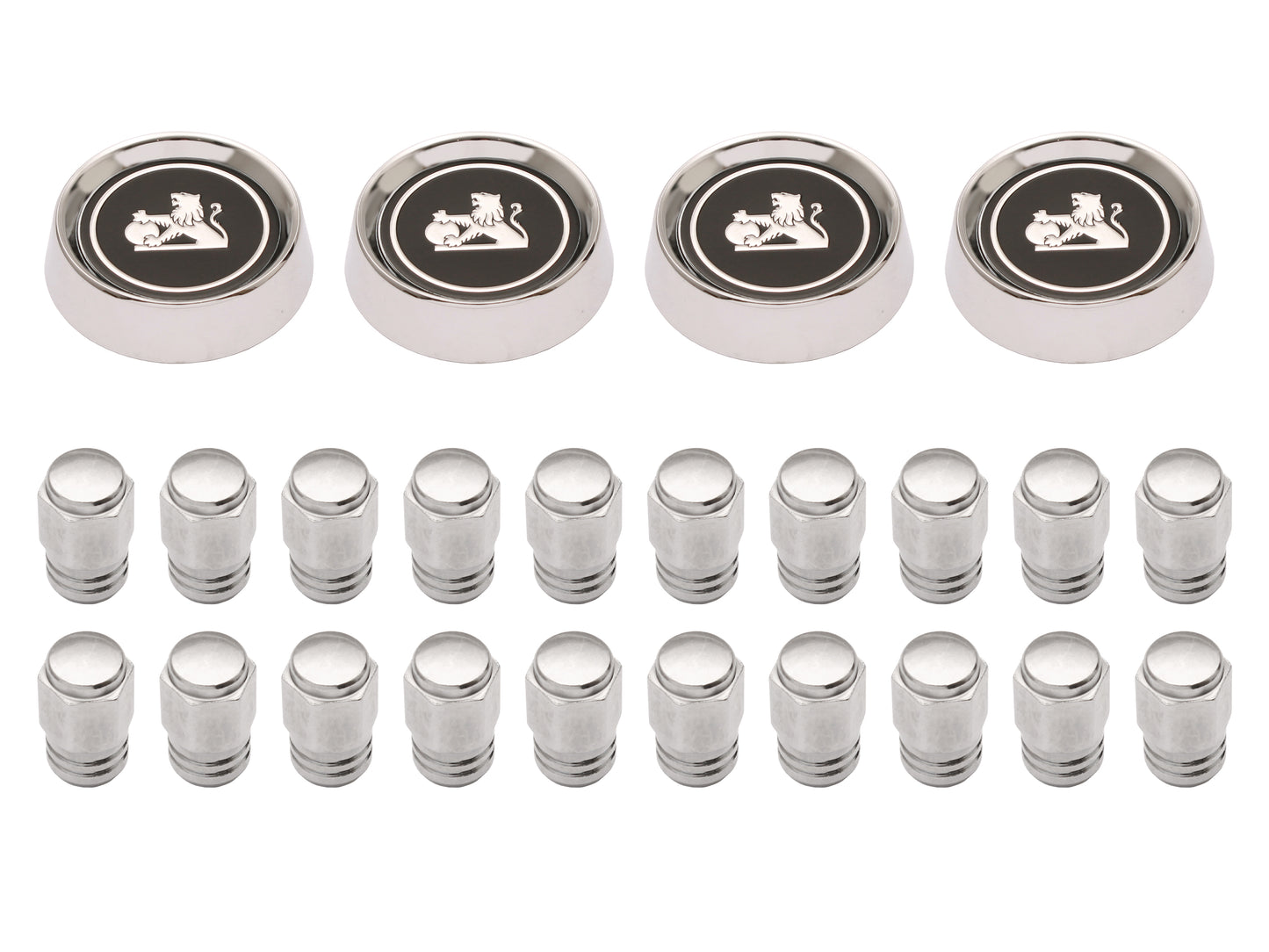 Wheel Cap Kit With Nuts HJ HX HZ GTS LH LX (4 Wheels) - WC1007A