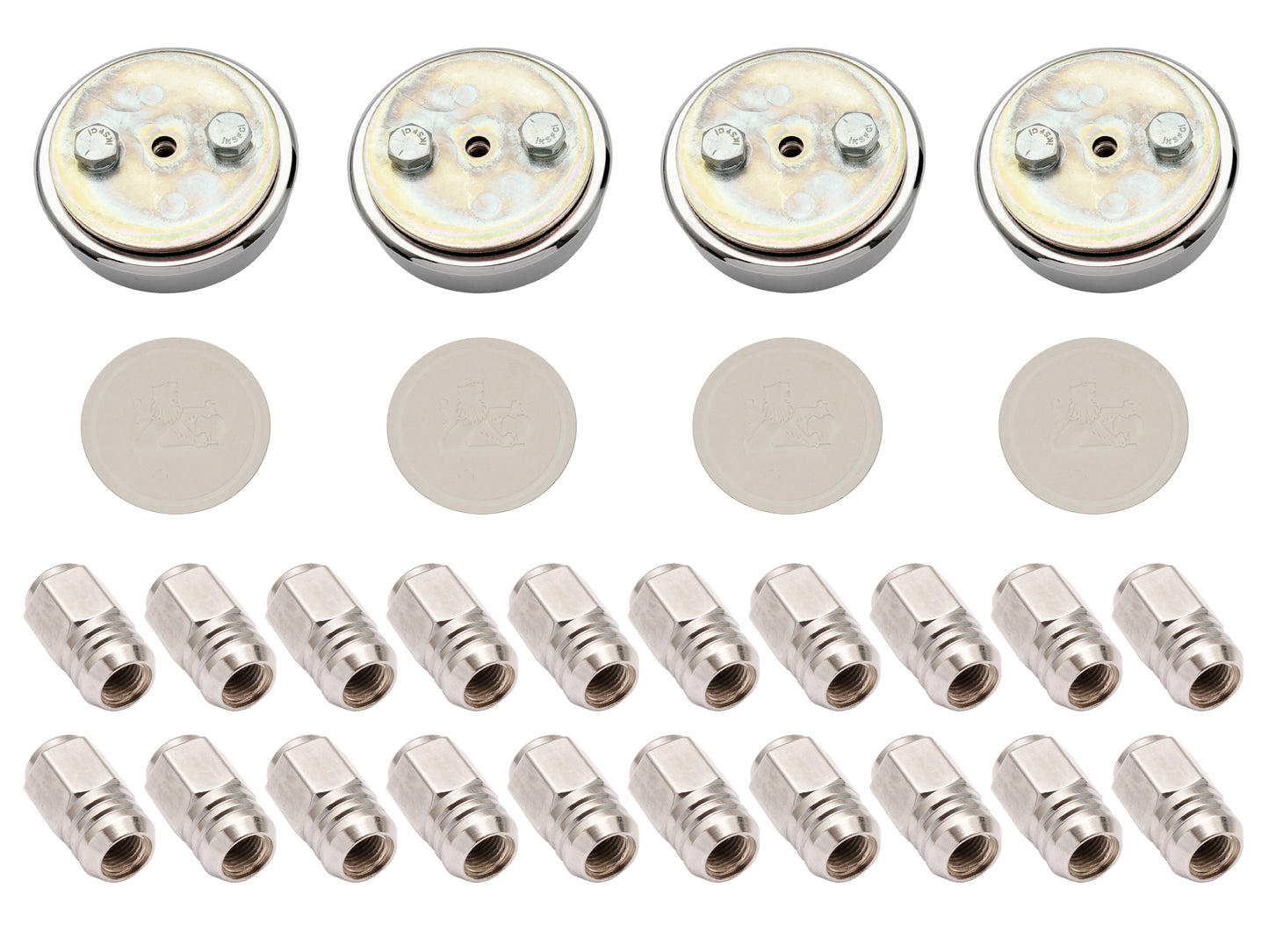 Wheel Cap Kit With Nuts HJ HX HZ GTS LH LX (4 Wheels) - WC1007A