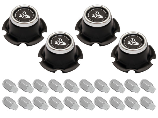 Wheel Centre Cap Kit With Nuts Early LJ Acorn Nuts - WC1008A