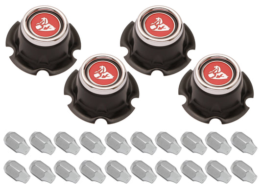 Wheel Centre Cap Kit With Nuts LC Acorn Nuts - WC1009A