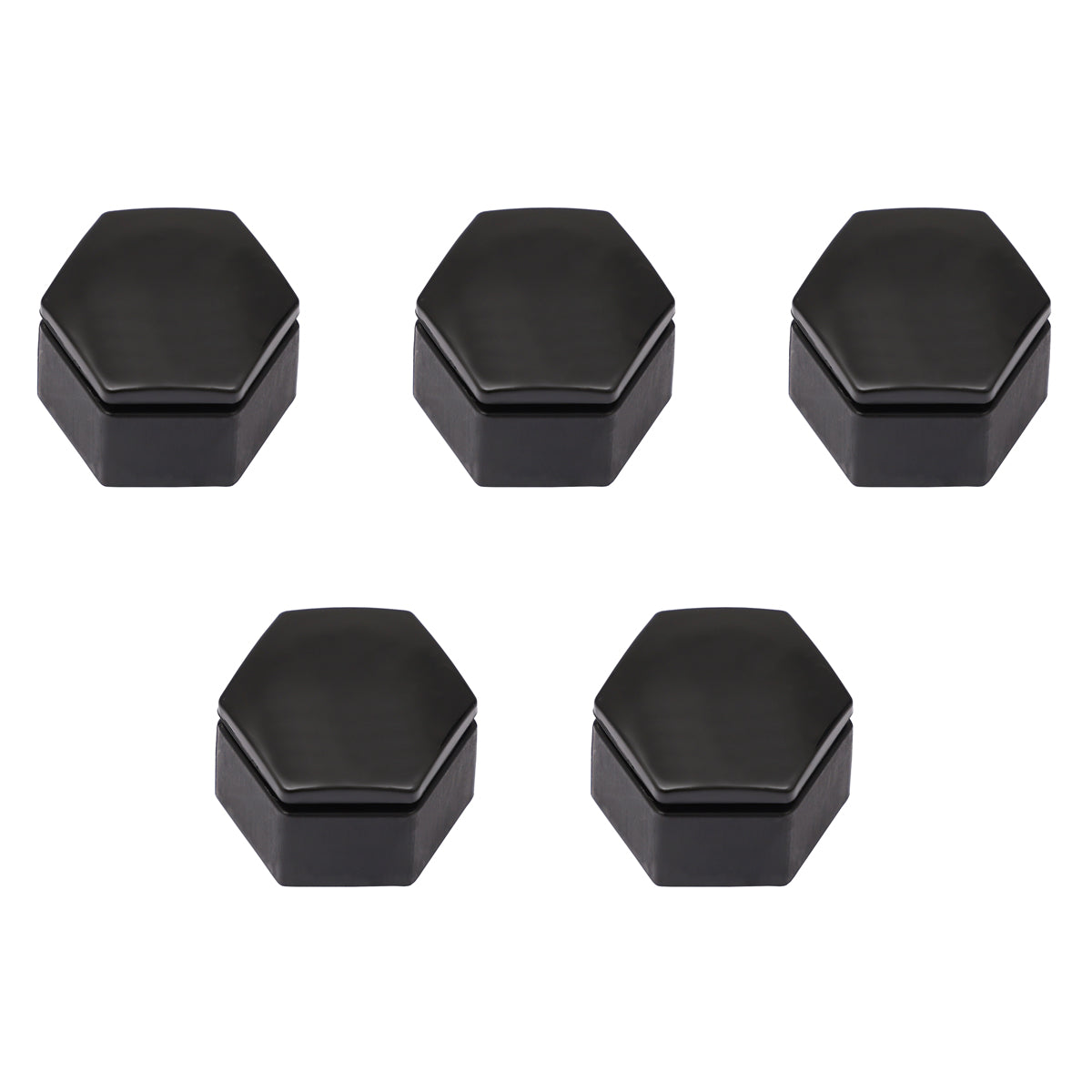 Wheel Cap Nut Cover Kit Plastic Black VE (5) - WC1016