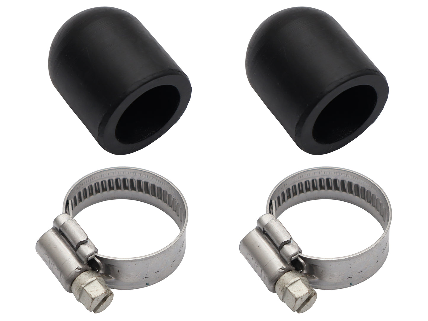 Water Block Off Caps 3/4" Pair With Clamps - WC34