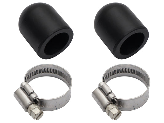 Water Block Off Caps 3/4" Pair With Clamps - WC34