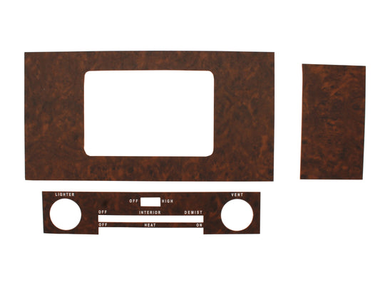 Heater Panel Kits HG 3 Piece Inserts Burr Walnut - WG1008