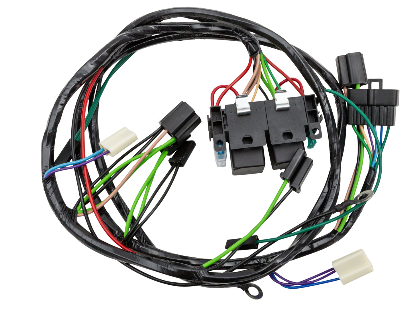 Twin Headlight & Relay Wiring Loom/Harness HX HZ Suit H4 H1 High Watt Globe - WK1023