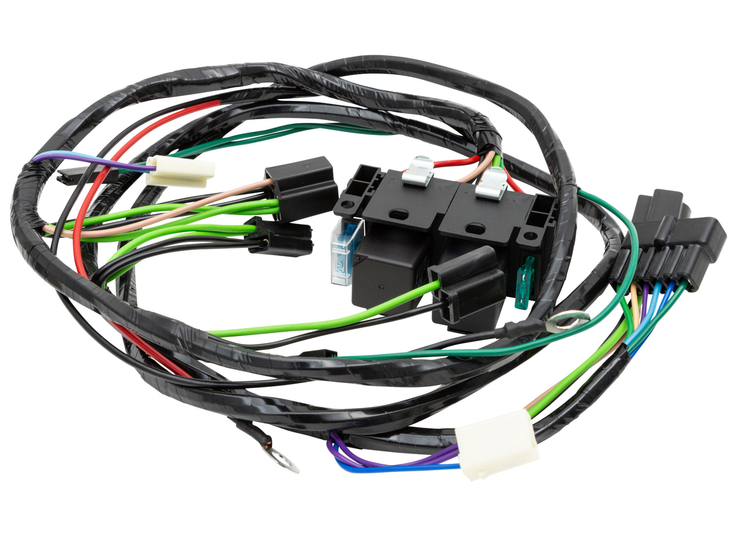 Twin Headlight & Relay Wiring Loom/Harness HX HZ Suit H4 H1 High Watt Globe - WK1023