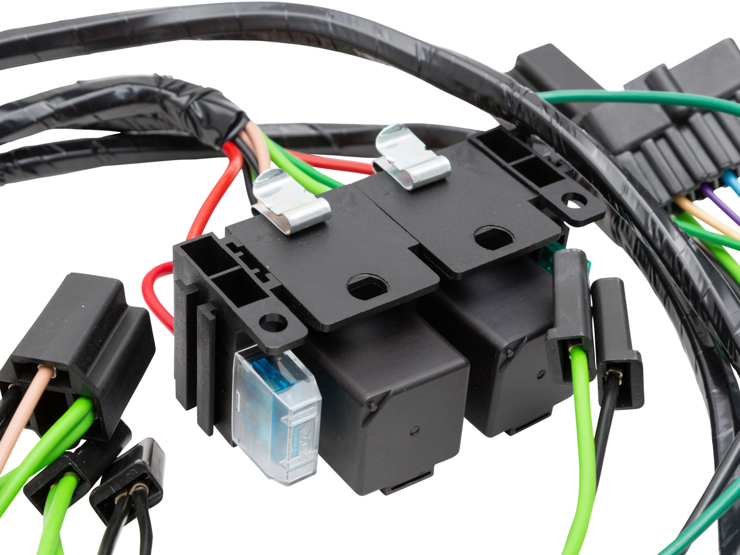 Twin Headlight & Relay Wiring Loom/Harness HX HZ Suit H4 H1 High Watt Globe - WK1023