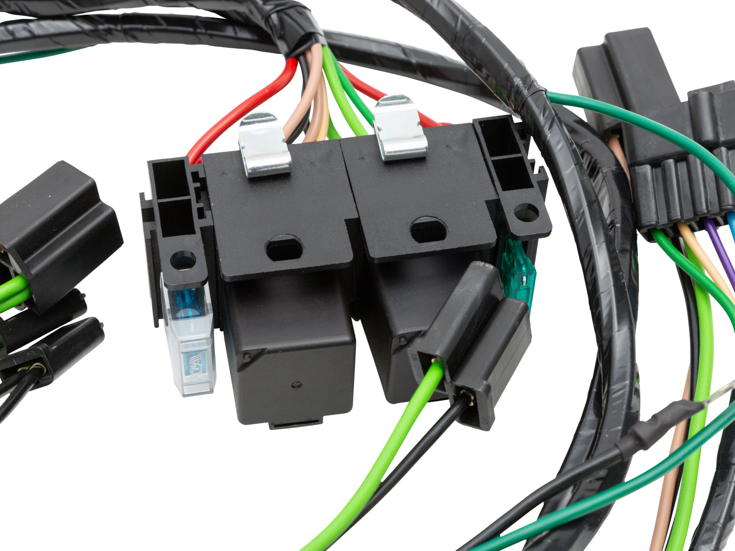 Twin Headlight & Relay Wiring Loom/Harness HX HZ Suit H4 H1 High Watt Globe - WK1023