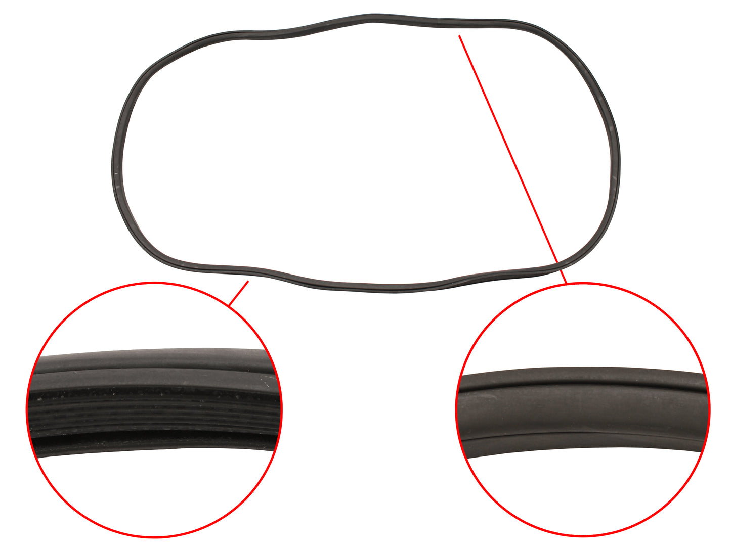 Windscreen Seal HT HG Kingswood Sedan Only - WSF110C