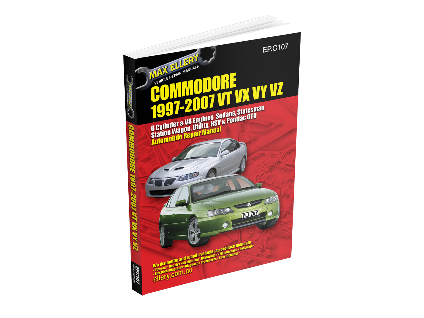Workshop Manual VT VX VY VZ 6 & 8 Cyl Commodore - WSMVT-VZ