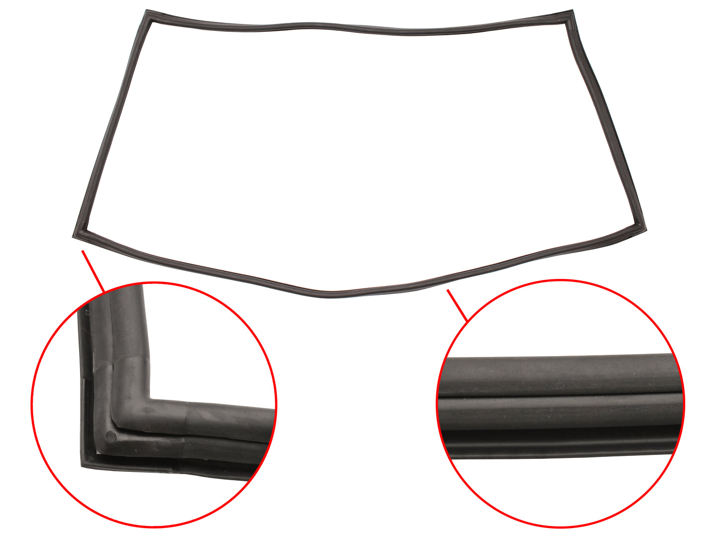 Seal Screen Rear VK VL Commodore Sedan Except Calais - WSR124C