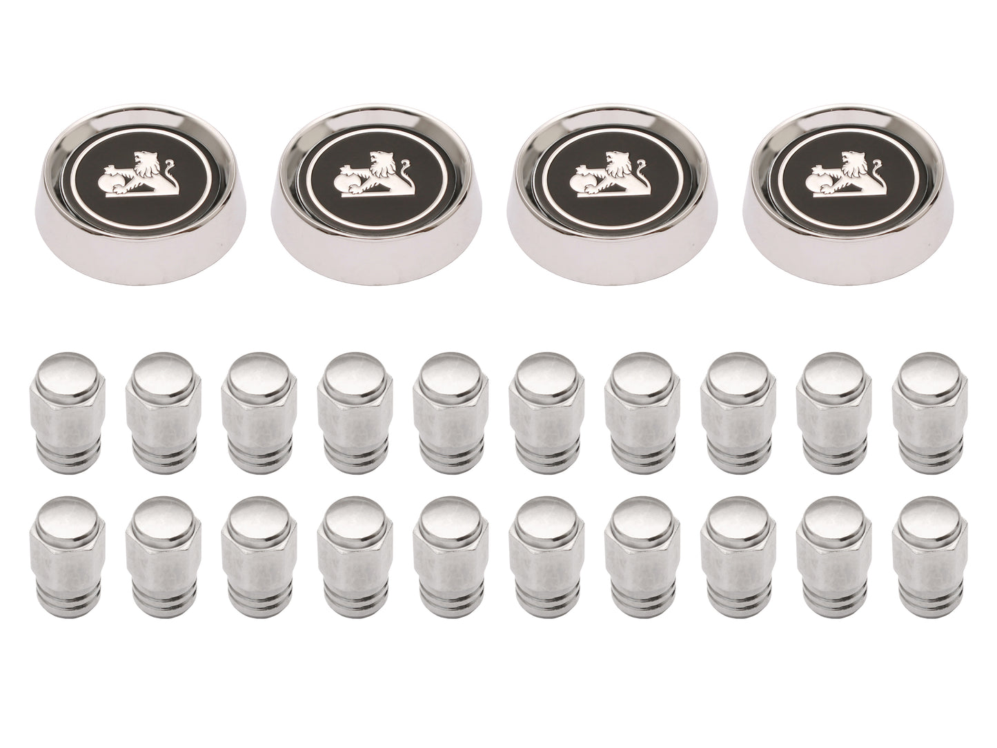 Wheel Trim Cap & Nut Kit Late HJ HX HZ (4 Wheels) - WT1004A