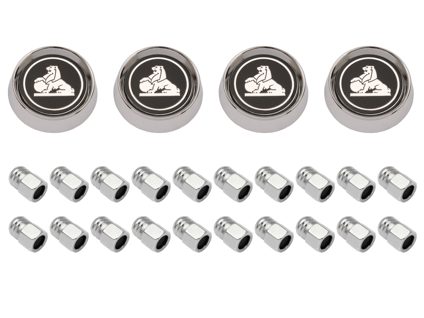 Wheel Cap Kit With Nuts HQ GTS (4 Wheels) - WC1006A